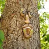 Résine visage arbre écorce fantôme caractéristiques décoration pâques extérieur créatif accessoires jardin Jardineria de 220721