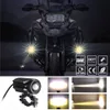 Projecteur de moto 12V 24V réglage baril Laser projecteur externe intégré lampe à LED moto phare externe voiture