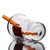 Mini bongos de vidro port￡til copo port￡til hookah borbulh bong mcdonald copo de ￡gua grossa plataformas de ￳leo apanhador de cinzas com 14 mm