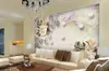 Europeisk stil stereoskopisk 3d bakgrundsbilder Vardagsrum Sovrum Muraler Klistermärken Blommor för väggar Heminredning Bakgrund på väggen Papel de Parede