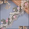 Ribbon Sewing Fabric Tools Baby Kids Maternity H817 Colorf Flower Lace Trim Wedding Embroidered Diy Handmade Patchwork Valentines Day Ho