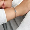 925 Sterling Silver Snake Chain Armband med fjärillås Passar för europeiska armband Charms och pärlor