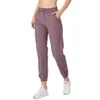 LU-52 Yoga Outfit Damen Workout Sport Jogger Running Joggshose mit Pocket199d