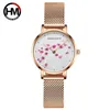 Polshorloges Japan Quartz Movement 10d Red Plum Blossom echte lederen band vrouwelijke horloge dames ontwerphorloges voor dameswristwatches