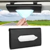 1PCS Car Visor Tissue Tissue Box Towel Tootes Premium Leather PU Sun Interior Storage for BMW Mulher Men 220523