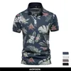 Aiopeson 100% algodão estilo havaiano polo camisas para homens manga curta qualidade casual social mens polo camisetas verão roupas masculinas 220708