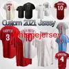 Anpassad Bryce 3 Harper 10 Jt Realmuto Jersey 27 Aaron Nola 20 Mike Schmidt 17 Rhys Hoskins Roy Halladay Jimmy Rollins Jim Thome Baseball