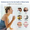 Electric Sonic Dental Calculus Oral Teeth Tartar Remover Plaque Stains Cleaner Removal Whitening Portable with LED 220727