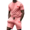 Мужские пляжные дизайнерские спортивные костюмы 2023 Летние костюмы модные футболка для приморских праздничных рубашек Комптаты