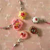 Breloques 30 pièces/ensemble Mini Kawaii mélange résine alimentaire collier beignet gâteau crème pendentif pour bricolage décoration porte-clés breloquesbreloquesbreloques