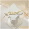 Collane con ciondolo Pendenti Gioielli 100% genuino 925 Sterling Sier Catena a maglie per donna Ladies Ins Zircon Forever Letters Collana Ymn213 D