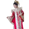 Vintage Ethnic Clothing Royal Bride Ancient China Ming Dynasty Hanfu Costume High-End Princess Wedding Dress Summer Imperial Wedding Ceremony Apparel