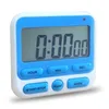 Skärmkök Stor skärm Digital Timer Square Cooking Count Up Countdown Alarm Sleepwatch Clock 220618