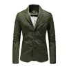 Men's Blazers Male Spring Autumn Pure Cotton Solid Casual Blazer Men Clothing Outerwear Suit Jacket Coat M-4XL BSZ3 220409