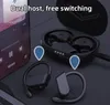 TWS Bluetooth Asma Kulağı Kulaklıklar Earhook Kablosuz Kulaklıklar Apple Android Samsung Cep Telefonları için Su Geçirmez Kuffie Power Bank 1000mah Şarj Kılıfı