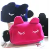 Borsa da toilette portatile Custodia per gatti Cartoon Borsa da viaggio ad alta capacità Custodia per trucco in flanella Custodia per cosmetici per le donne 210305