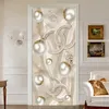 3D Stereo Gioielli Diamanti Wall Door Sticker Soggiorno Camera da letto Decorazione domestica di lusso Pasta Vinile Murales Papel De Parede 220426