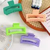 Korean version 2022 spring large size square hair clip simple geometric clamps back head hair claw women hair accessories wholesale