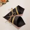 Gift Wrap 50pcs DIY Bouquet Kraft Paper Handmade Flower Box Folding Card For Package PaperGift