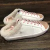 Designer Merk Gouden Sneaker Vrouwen Spuer-ster Sabot Casual Schoenen Pailletten Klassieke Witte Do-oude Vuile Superster Pluche winter Schoenen