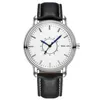 WJ8108 Populäres Legierung Hülle Hand Watch Mixcolor billige braune Leder Band Handgelenk Watch für Männer Armbandwatch9100875