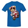 Erkek Tişörtler Oyuncak Ayı Binicilik Yarış Motosiklet Tişörtleri Harajuku Kısa Kollu T-Shirt Grafikleri Tshirt Markalar Tee Topçen's