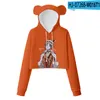 Herren Trenchcoats Mysta Rias Merch 3D-Druck Bärenohren Hoodies Kindergröße Trendiges SweatshirtHerren