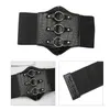 Belts Sexy Women Top Corset With Adjustable Round Buckle Belt Woman Solid Color Lift Up Masquerade Party Crop Waist Shaper