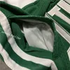 Мужская баскетбольная команда Newe City Version 2022, Бостон 75-го цвета, сшитые шорты зеленого и белого цвета, брюки с эластичной резинкой на талии, размер S-2XL, модные шорты в спортивном стиле