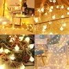 Fairy String Luzes Solar Luz Ao Ar Livre 8 Modos 100ld À Prova D 'Água Globo Starry Cords para Christmas Quarto Jardim Quintal Casamento