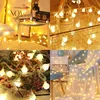 Fairy String Lights Solar Light Outdoor 8 Tryby 100led Wodoodporna Globe Gwiaździste Sznurki na Boże Narodzenie Sypialnia Ślub Ogród Yard Ślub