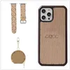 Leather Designer Phone Cases For iPhone 14 13 Pro Max 12 Mini 11 Xs XR X Fashion Watchbands