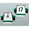 Nivip aangepaste quebec azen hockey jerseys ijs elk naamnummer wit groen alternatief goede quanliniteit maat s-4xl mix bestelling