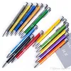 Métal Presse Stylo À Bille Mode Durable 1.0mm Stylo À Bille École Bureau Fournitures D'écriture Publicité Personnaliser Cadeau D'affaires XVT1774