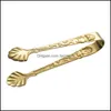 Gold Sier Rvs Ice Tong Sugar Clip Keuken Bar Tool Drop Levering 2021 Andere gereedschappen Keuken Dineren Thuis Garden BRDJP