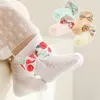 Cute Flower Bowknot Baby Sock Summer Mesh Breathable Girls Boys Short Socks Lace Soft Newborn Toddler Socks