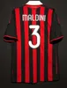 Les fans sont en tête de TEES 11 12 Shirts rétro Home 93 94 95 96 97 Gullit Soccer Jersey 02 03 04 05 Maldini van Basten Football Kaka Inzaghi 06 07 2009 Pirlo Shevchenko Baggi J240309