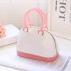 Borse da sera Piccola borsa in PVC impermeabile con colori caramella Borsa in gelatina Borsa a tracolla conchiglia moda Borsa da spiaggia estiva a tracollaSera