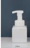 Förpackningsflaskor Office School Business Industrial 250 ml Pet Plastic Hand Sanitizer Bottle Square Foam Pump For Face Cleansing Fast1466614