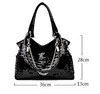 Evening Bags Women's Bag PU Leather Ladies Shoulder Sequined Patent Casual Wild Hand Ladle WomenEvening