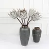 Dekorative Blumen Kränze Künstliche Protea King Cynaroides Blume 70 cm Länge Simulation Gefälschter Kaiser für Hochzeit Home