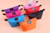 11 colors Simple Fashionable Dumpling toiletry Cosmetic Storage Bag Candy Color Ladies Pouch Nylon Waterproof Travel Dumpling Shape Makeup Bags ST069