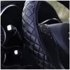 Steering Wheel Covers Car Auto Truck Bus Cover For Diameters 36 38 40 42 45 47 50 CM 3D PU Leather Wear-resistant Anti-skid StylingSteering