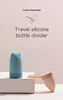 2020 nouveau design diviseur silicone sous-bouteille sans poison bouteille de silicone de voyage compressible en plein air