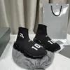embossed discount Casual Shoes Luxuy socks shoes Platform balencigas woman master balenciagas sock boot womens 48% Sneakers men shiny knit speed 2.0 1.0 trainer