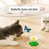 Cat Toys Interactive Automatyczne elektryczne obrotowe zabawki Butterfly Ćwiczenie Kitten zabawne zwiastun Toyscatcatcat