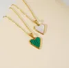 Fashion Necklace Female Enamel Retro Versatile Heart Pendant Sweater Chain Simple Light Luxury Clavicle Chain