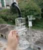 12 -дюймовые кальяны черного стеклянного бонга с чашами шины Perc и мультихол -переработчики для переработки воды с мужским 14 -миллиметровым соединением