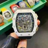 Luxury Mens Mechanics titta på Richa Milles Huang Zitaos samma trendiga mans personliga vinhink multifunktionell r kolfiber Cera