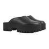Luxury Designer Slippers Women Men Sandals Hollow Pattern Rubber Platform Groove Sole Waterproof Sandal Casual Shoes Fashion Classical